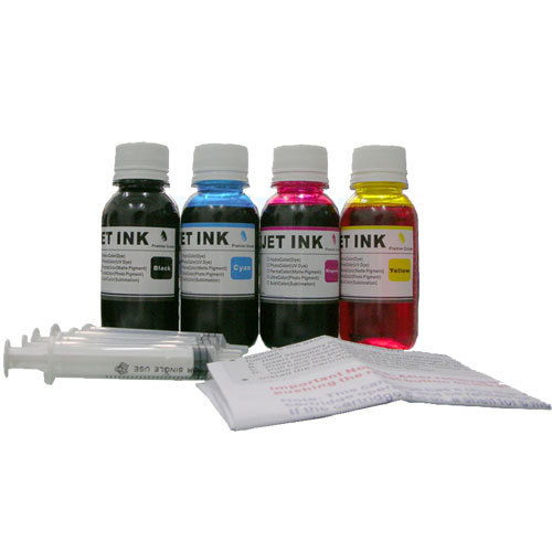 ND® Refill ink Kit for Brother LC203 LC205 printer cartridge 4x100ml + 4Syringes