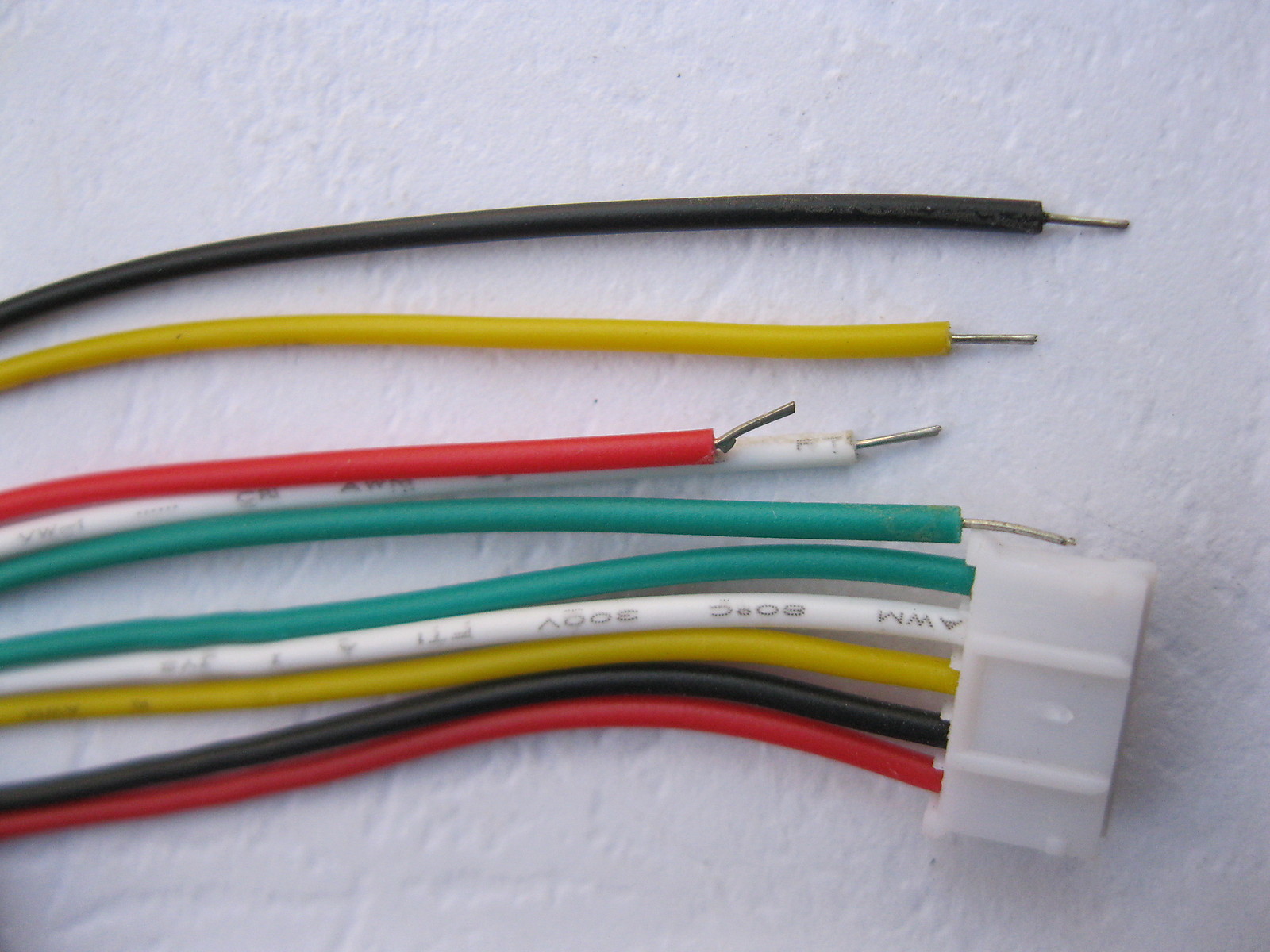 250 pcs PH Pitch 2.0mm 5 Pin Polarized Connector with 26AWG 300mm Leads Cable