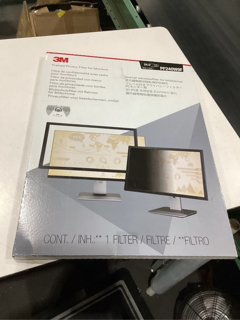 🔥 3M PF240W9F 24" Framed Privacy Filter Widescreen Monitor Anti-Glare 🔥