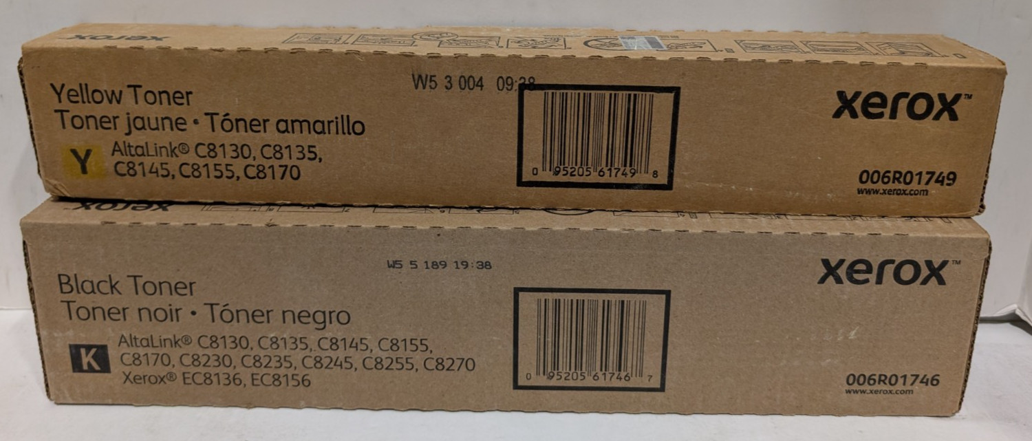 Xerox Genuine Toner Set - YK 006R01746, 006R01749