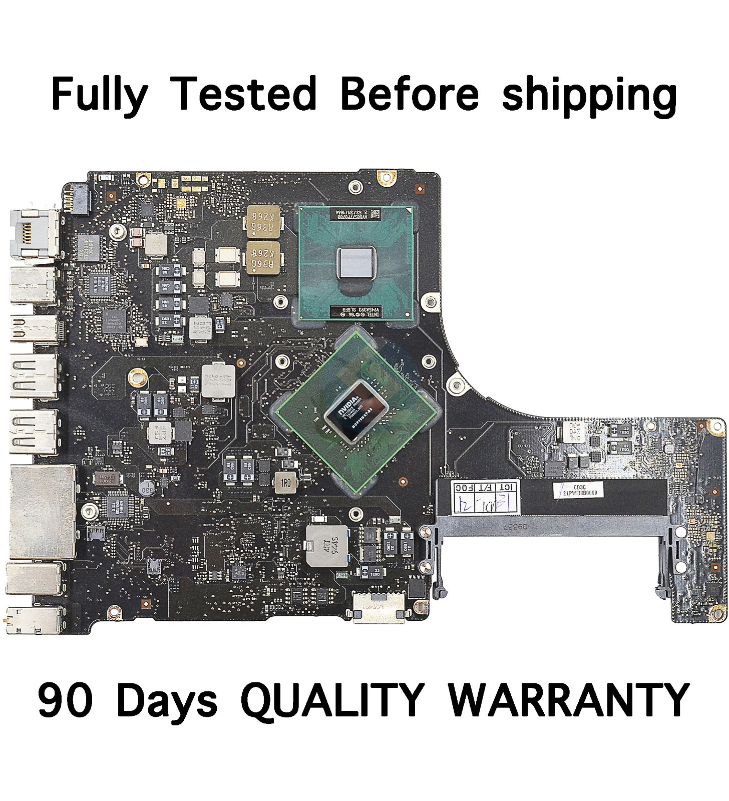 A1286 Macbook Pro 15" 2.53GHz 2009 Logic Board 820-2533-B 661-5222 MC118LL/A