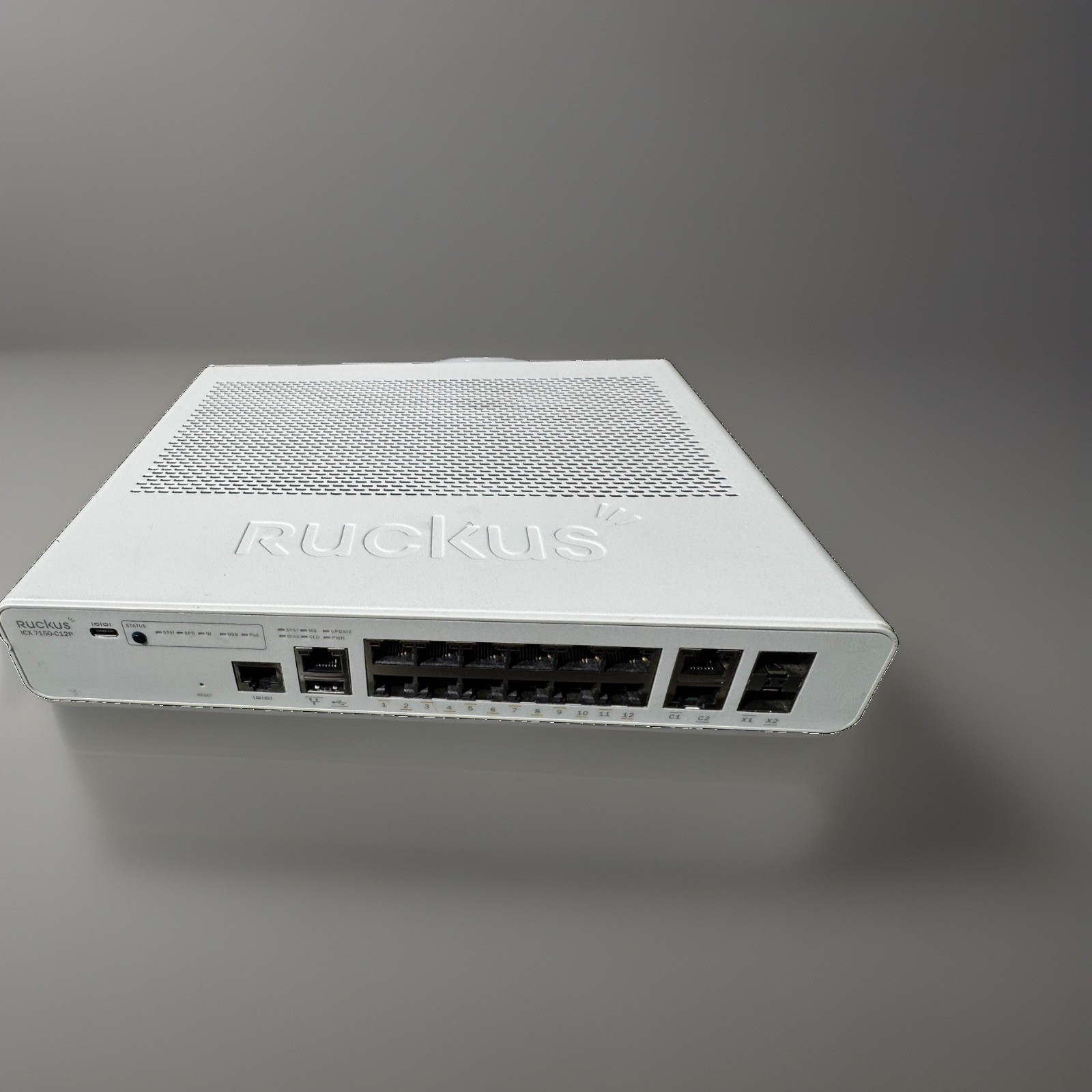 Ruckus ICX 7150-C12P-2x10GR 2x 10G License PoE Layer 3 Fully Managed 1U Switch 