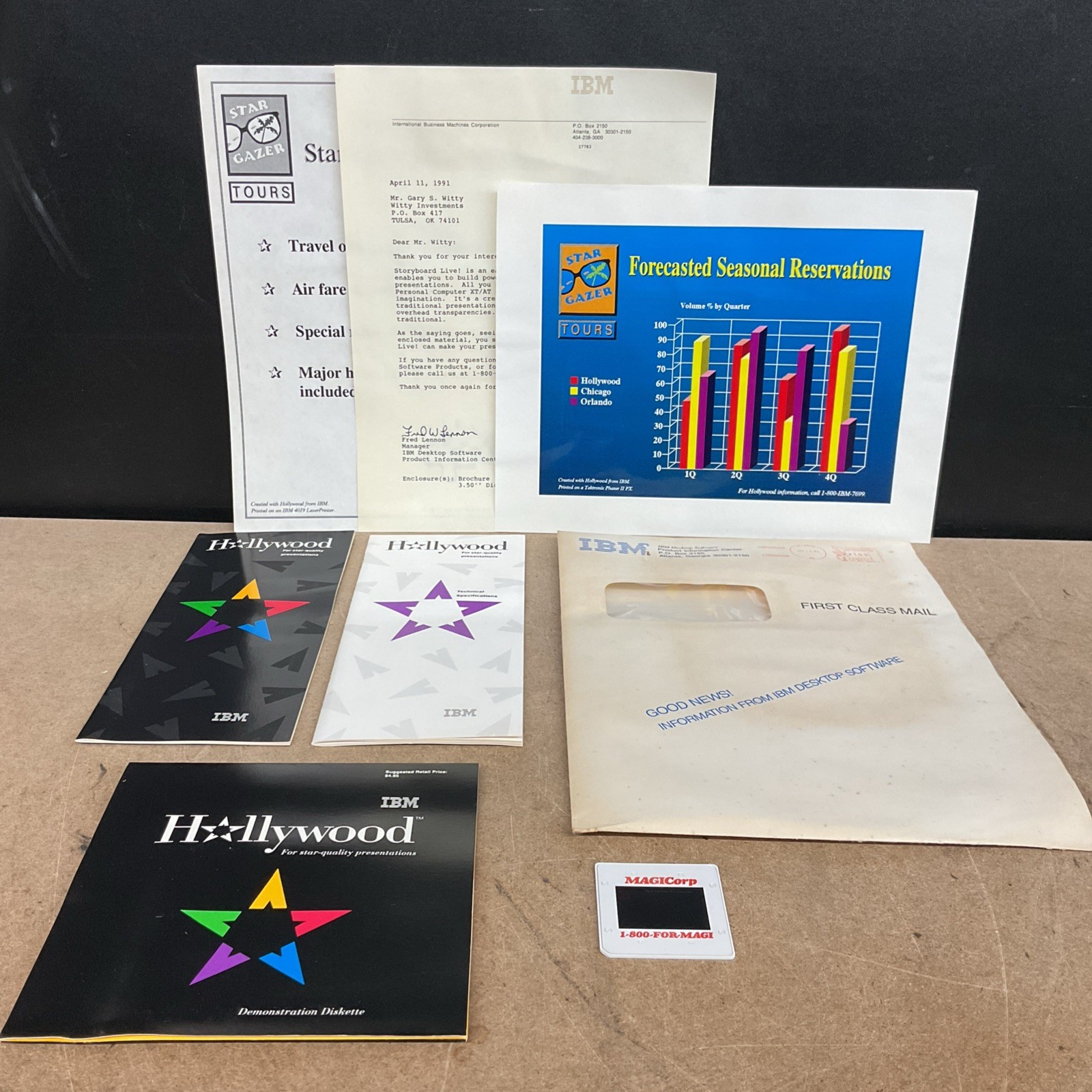 IBM Storyboard Live Hollywood Demo Diskette PC Software Vintage Computing