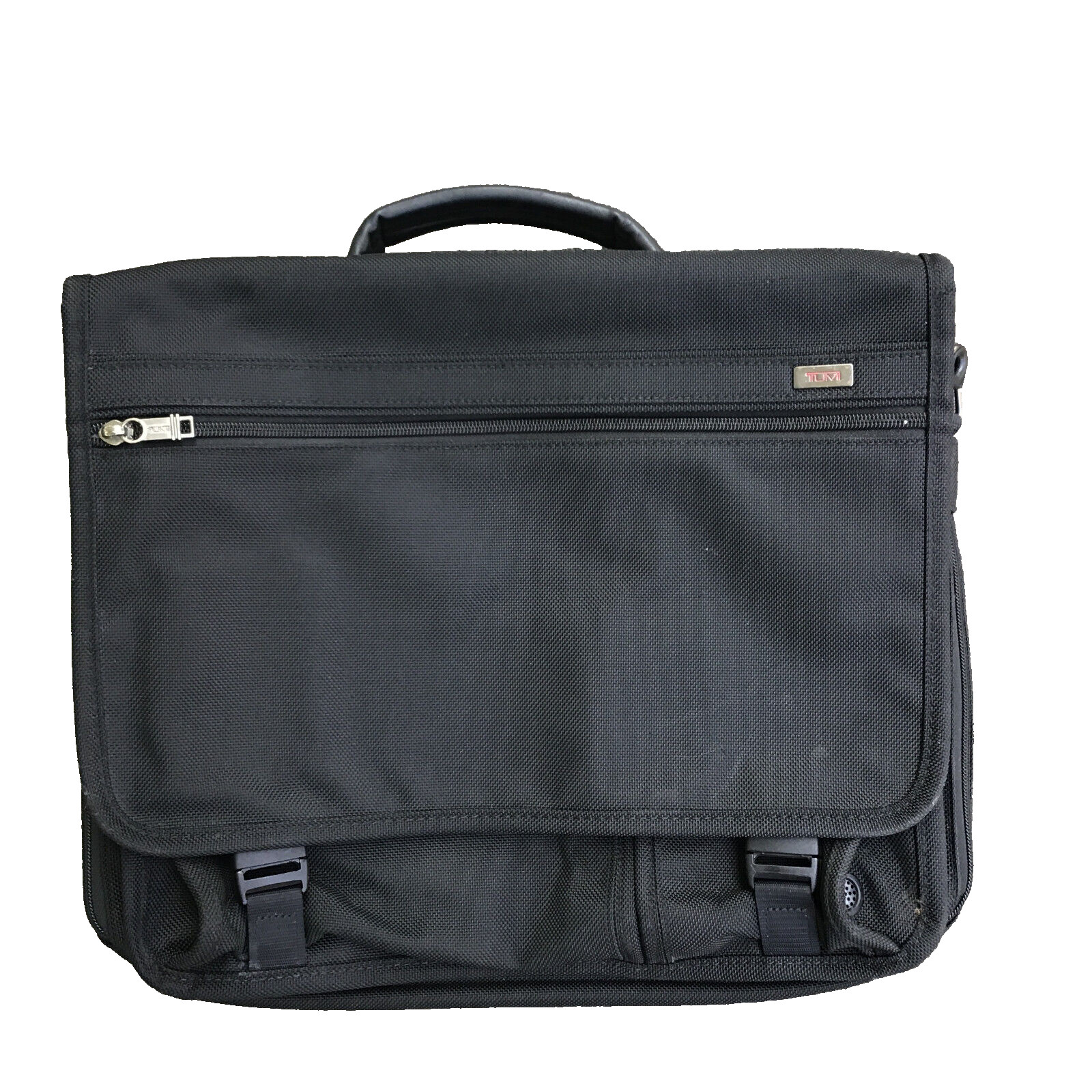 Tumi Alpha Briefcase Nylon Messenger Laptop Travel Bag 26071D4 17" x 14" Black