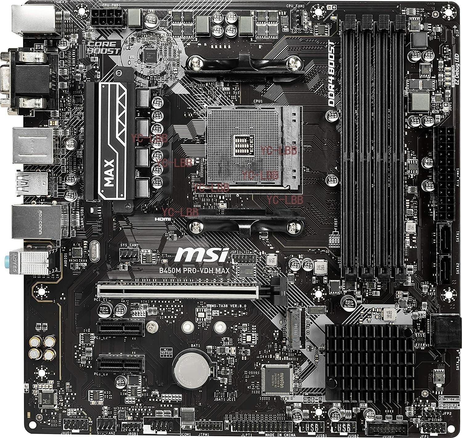 For MSI B450M PRO-VDH MAX Motherboard AMD AM4 DDR4 M-ATX Mainboard