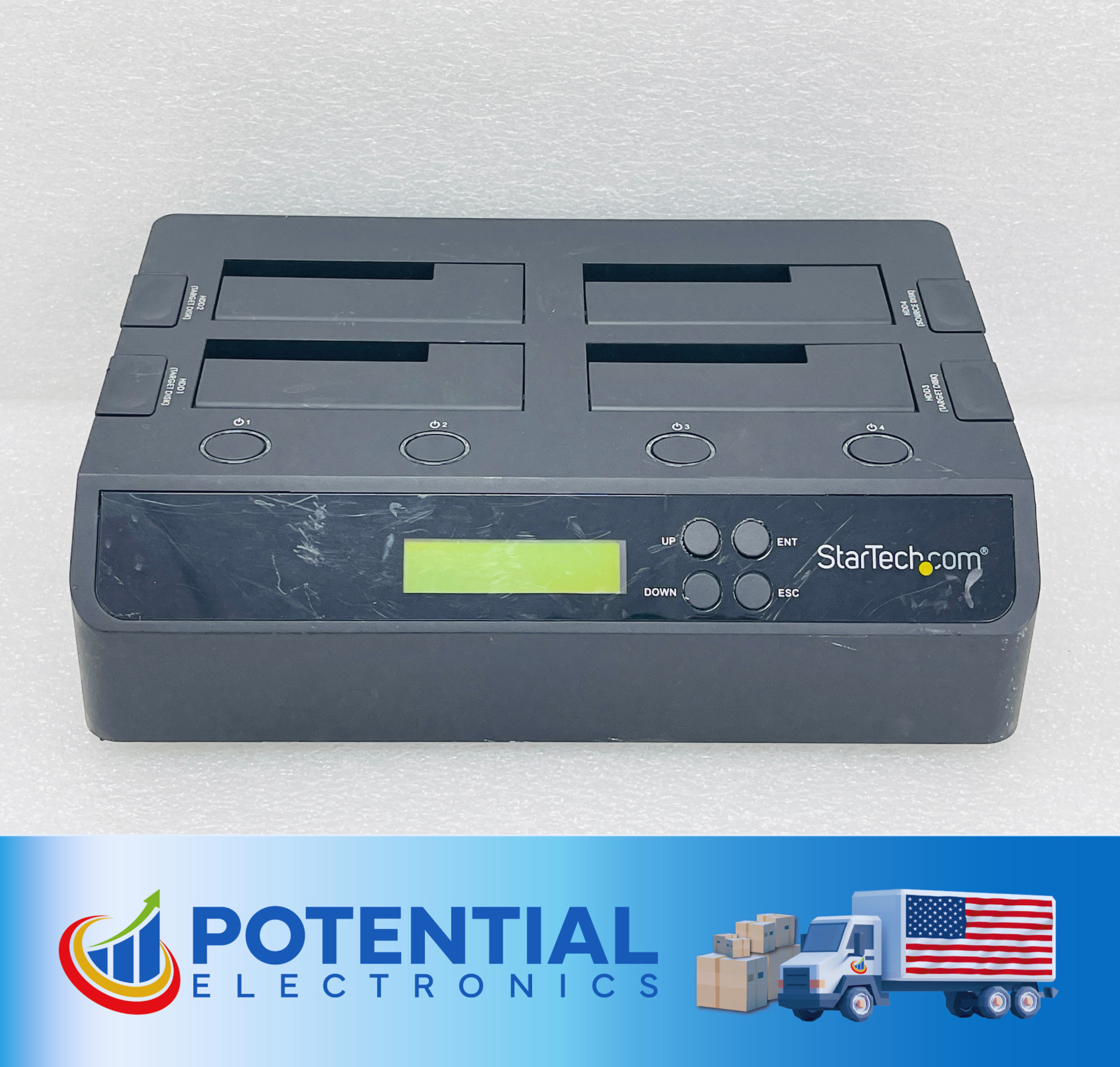 USED - StarTech USB 3.0 4-Bay Disk Duplicator (SATDOCK4U3RE) - UNIT ONLY