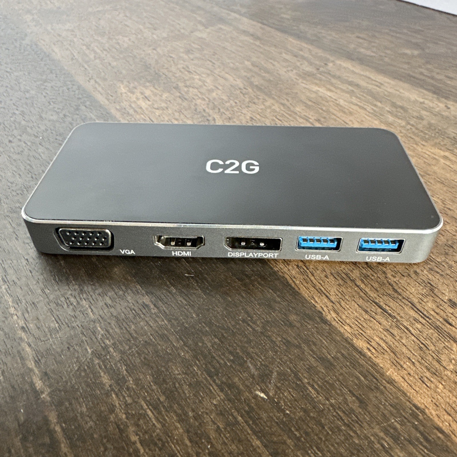 C2G USB-C 7-in-1 Dual Display MST Docking Station with HDMI, DisplayPort, VGA