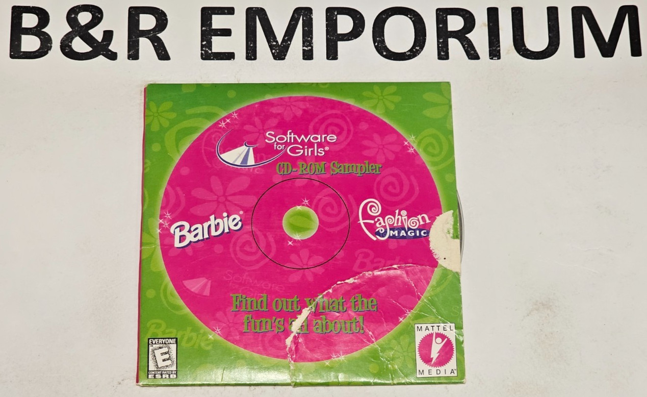 Software for Girls: Barbie/Fashion Magic - (1998 Mattel Media) - Used CD-ROM