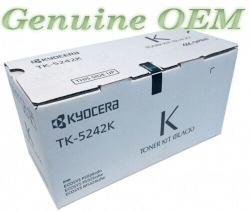 1T02R70US0/TK5242K,TK-5242K Original OEM Kyocera Toner, Black Genuine Sealed