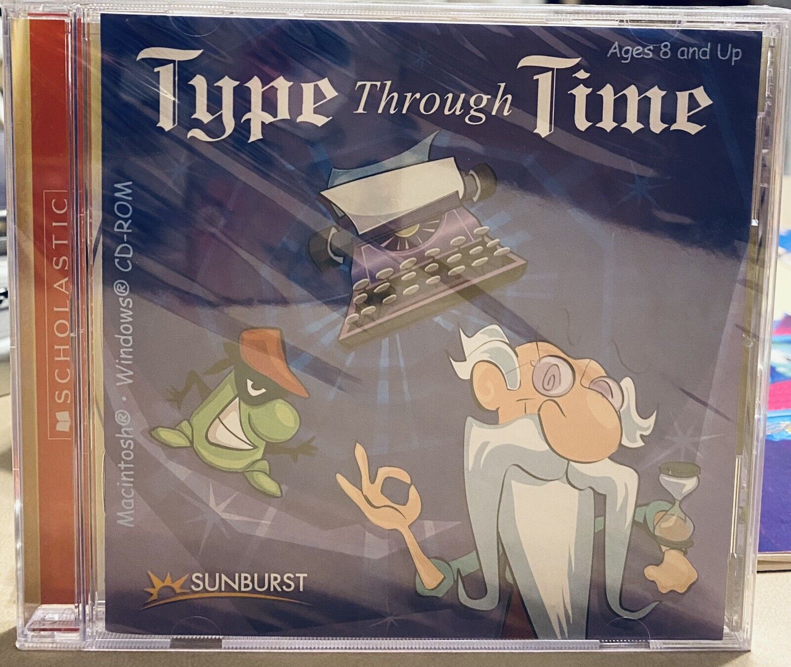 BRAND NEW  Scholastic Type “Through Time” Typing CD-Rom For Mac And Windows