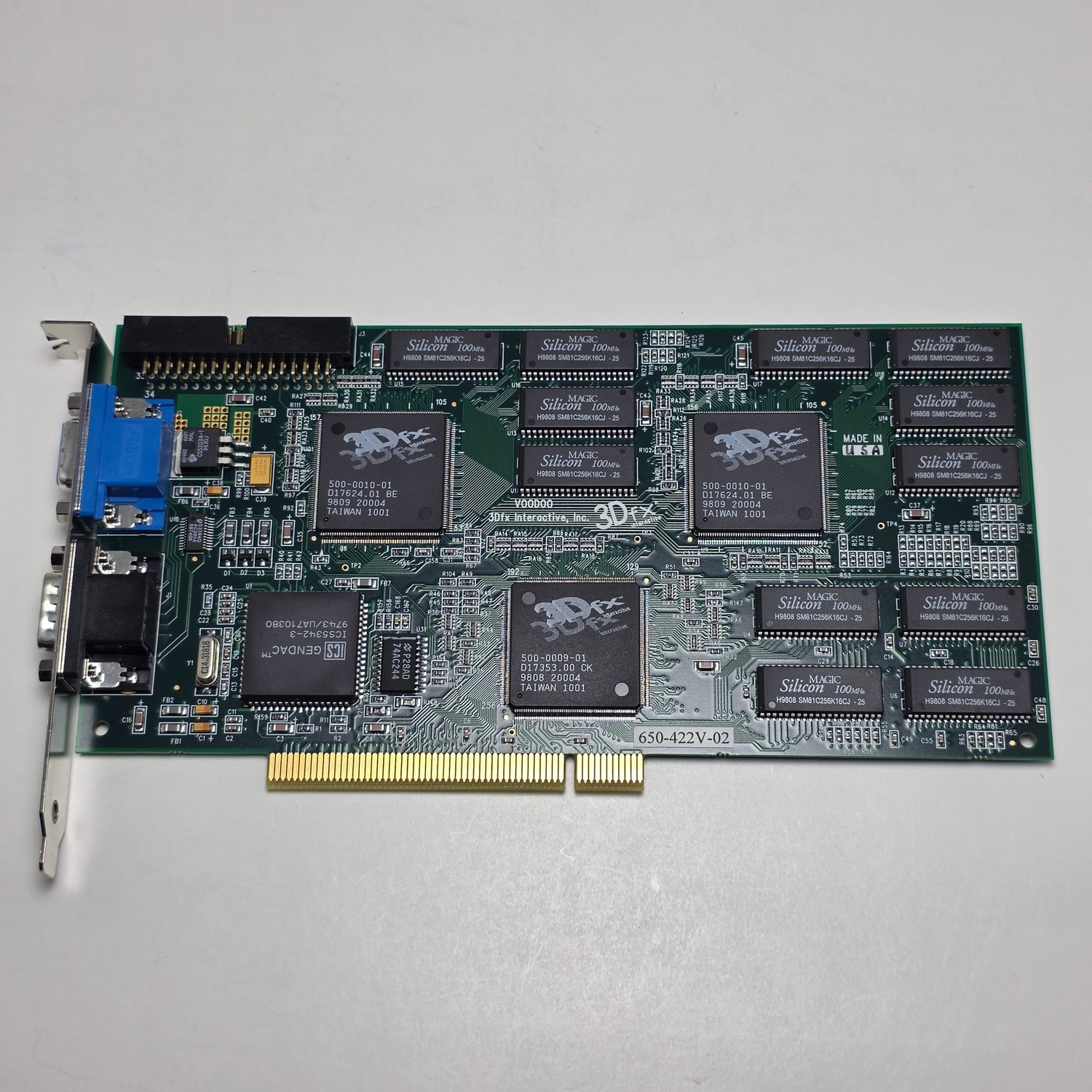 Original 3DFX Voodoo 2 8MB Early Production Prototype Board USA-Made Near Mint