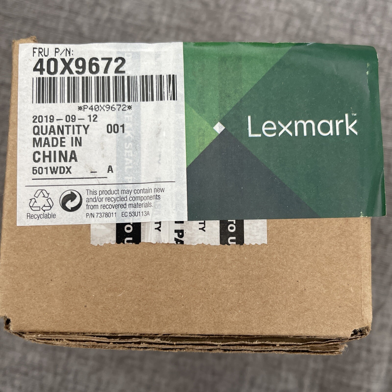 40X9672, Lexmark OEM Lexmark MX910 ADF Maintenance Kit 40X9672-OEM NEW SEALED