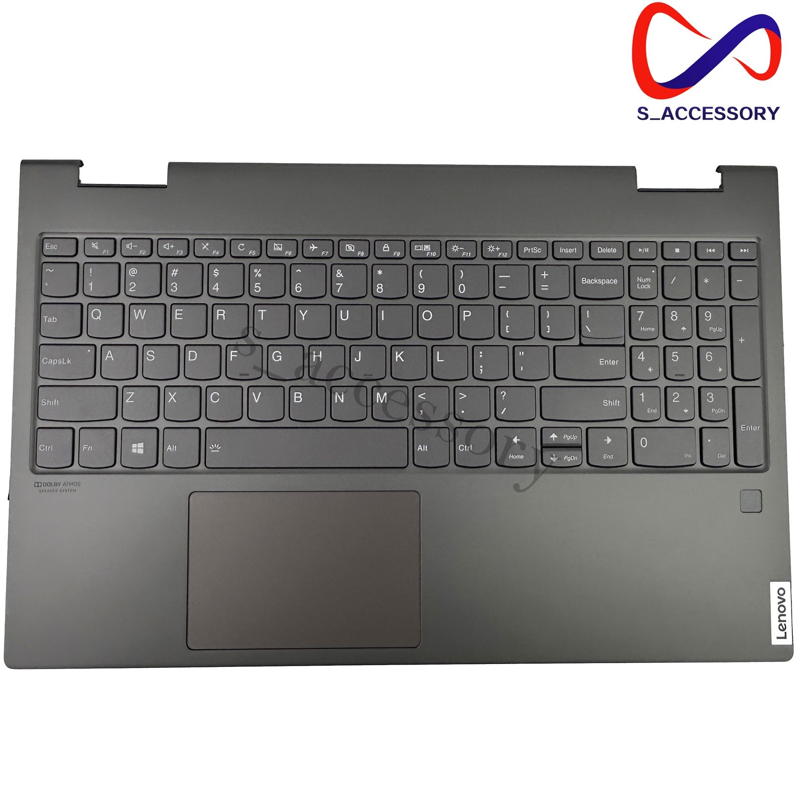 New Lenovo Yoga C740-15 C740-15IML 15.6" Palmrest Keyboard Backlit 5CB0U43820 US