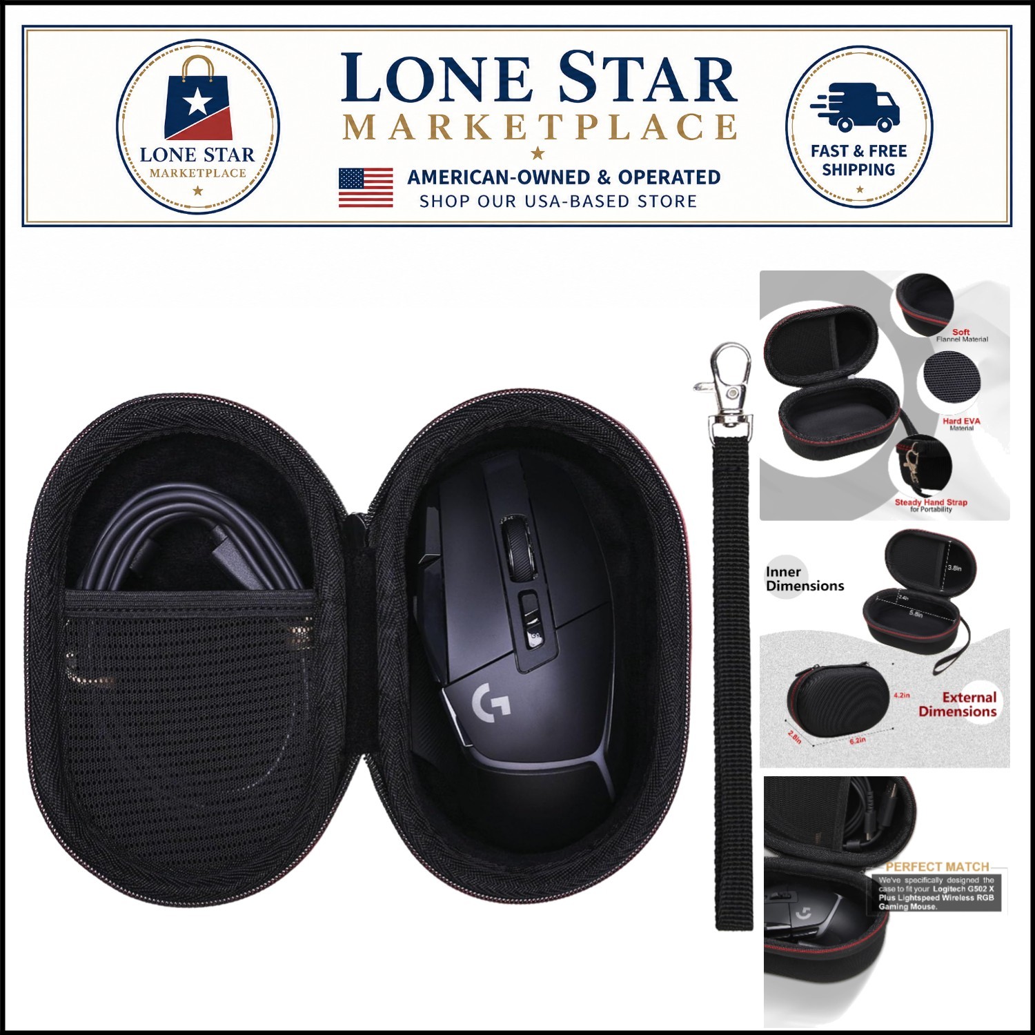 Elegant EVA Storage Case for Logitech G-Series Gaming Mouse – Lightweight Design
