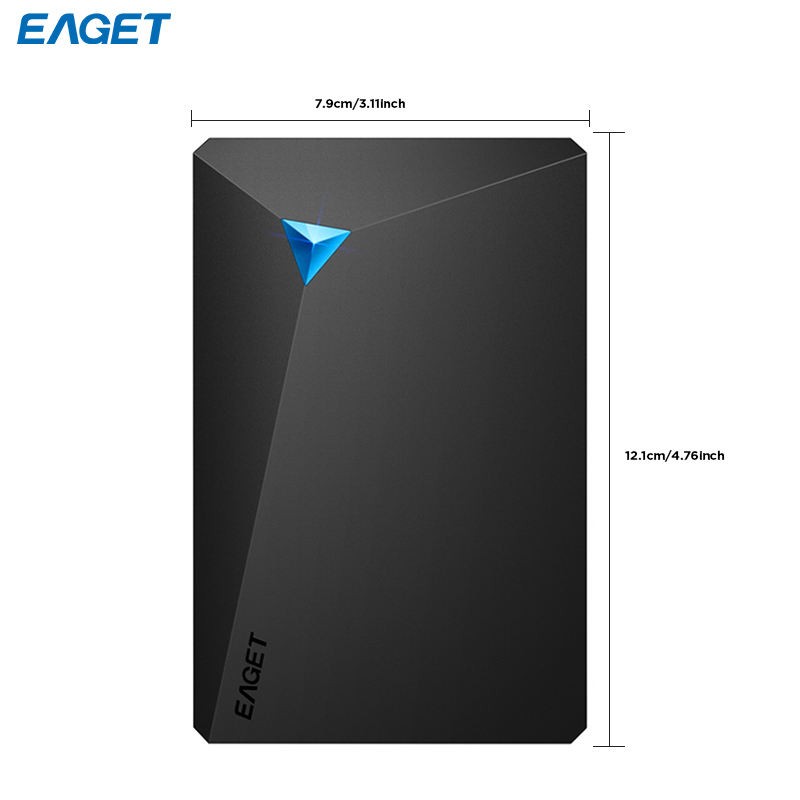 EAGET G20 USB3.0 PORTABLE EXTERNAL HARD DRIVE 320GB HDD FOR LATOP -  BLACK