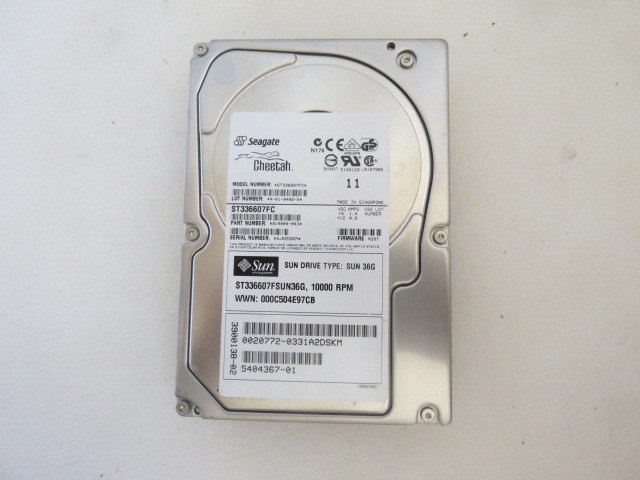 ORACLE 390-0138 Sun 36.4GB 10000RPM Fibre Channel 2Gbps 8MB Cache 3.5-inch Inter