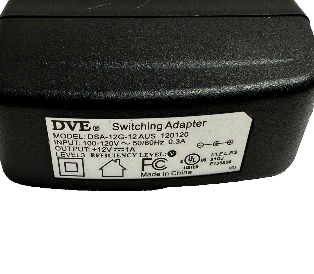 DVE DSA-12G-12AUS AC Adapter Power Supply