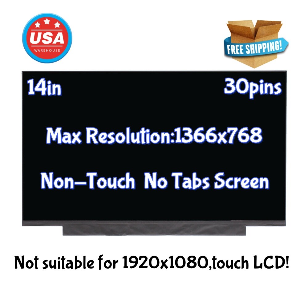 Screen For HP 14-DK0022WM 14-DK0024WM 14-DK0028WM HD 1366x768 LCD LED Display