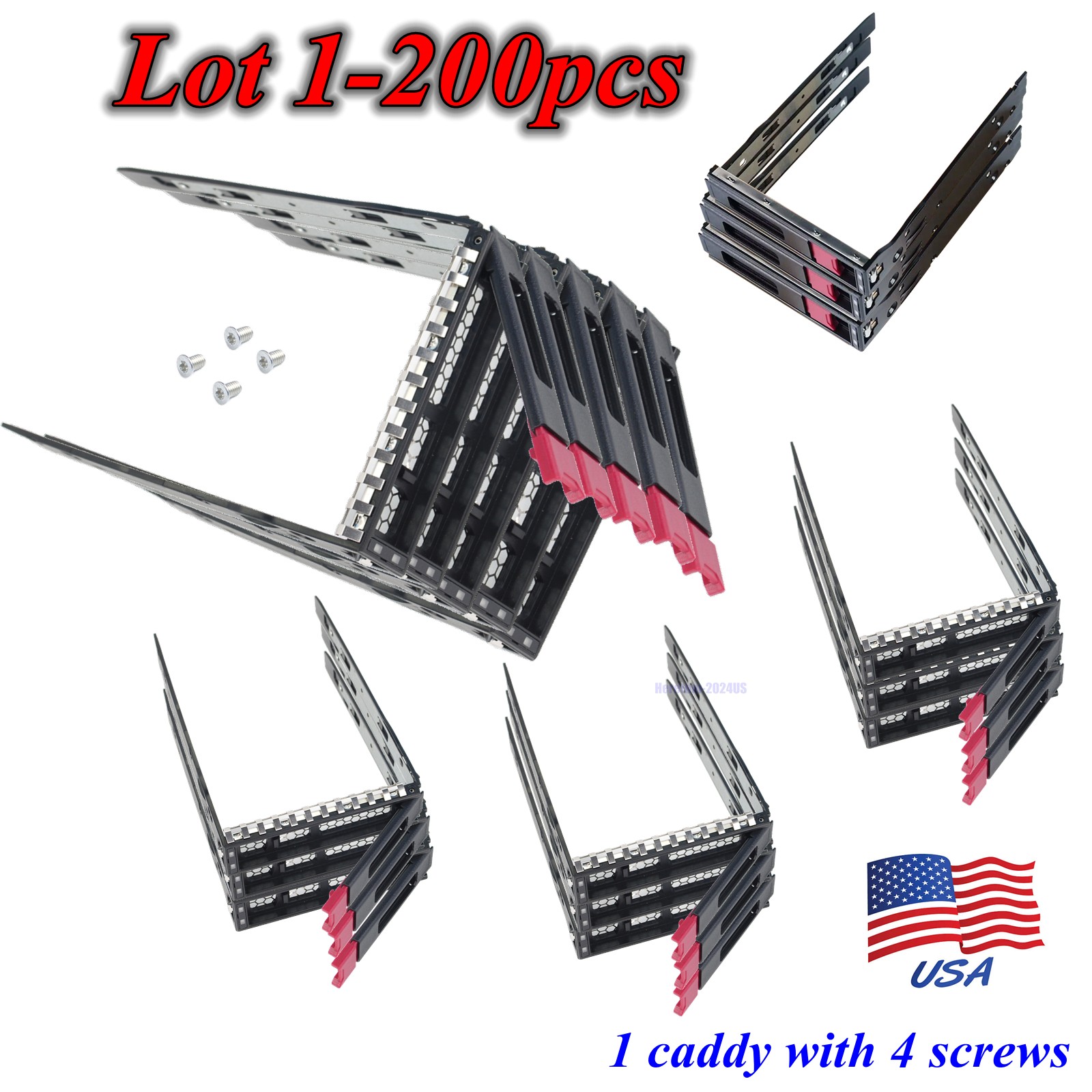 Lot 774026-001 3.5" Drive Tray Caddy ProLiant ML30 ML350 ML110 Gen10 G11 Plus