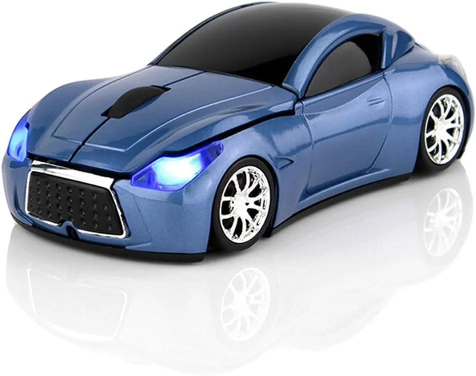 Race Car Mouse Wireless Sports Car Shaped Mouse 2.4Ghz Computer Optical Mice wit