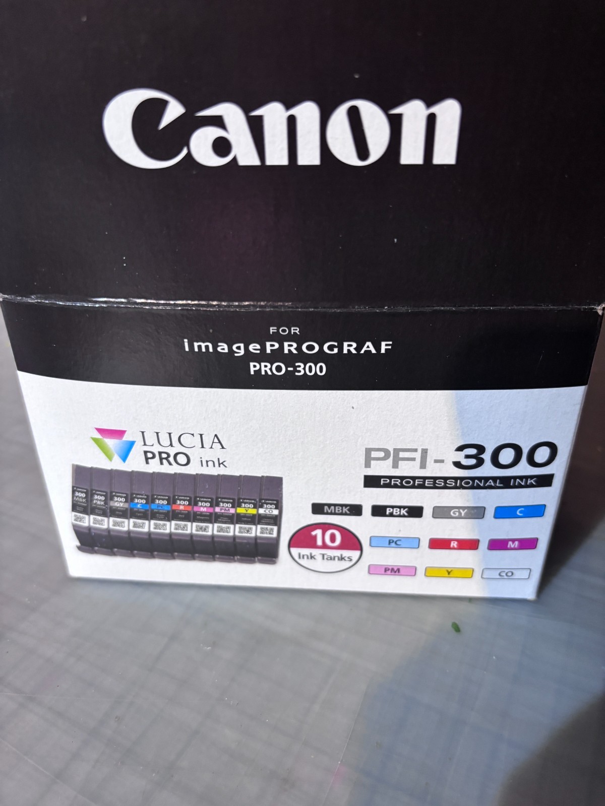 Canon PFI-300 Ink Cartridge - Multicolor, Pack of 10 Colors