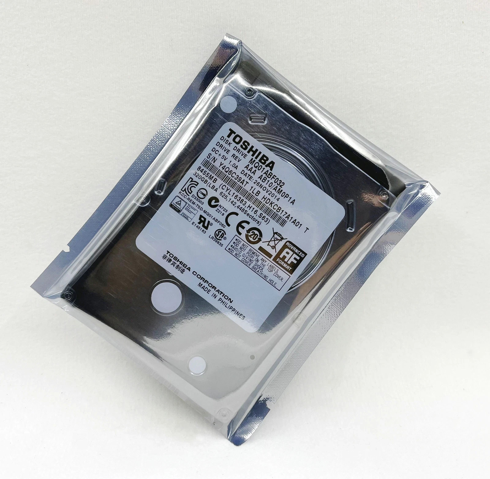Toshiba 320GB MQ01ABF032 5400RPM SATA 2.5" Laptop HDD Hard Disk Drive  FR