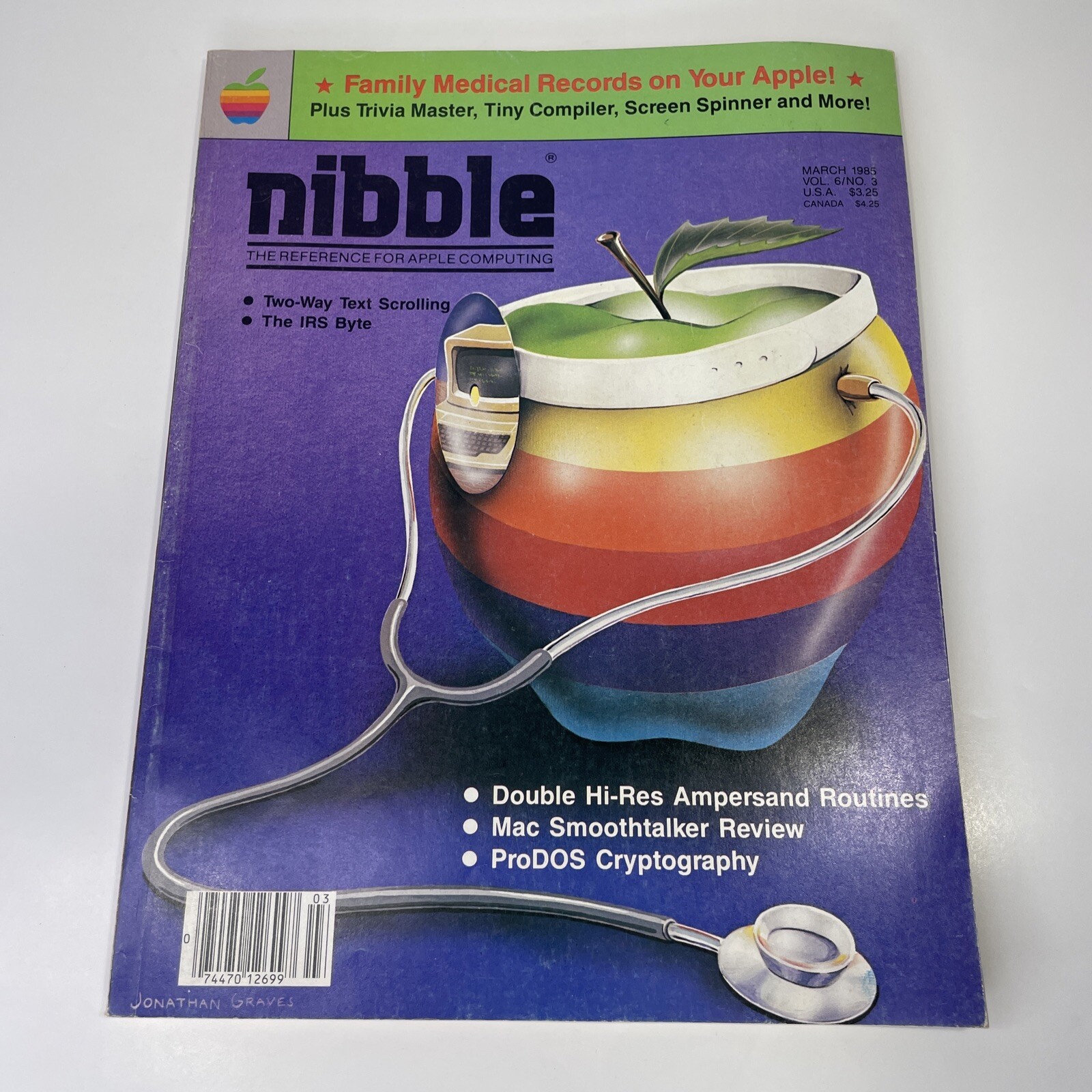 Nibble Magazine Apple II Computer March 1985 Vol 6 No 3 Vintage Guide