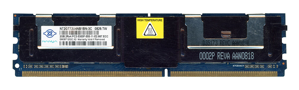 SERVER RAM MODULE NANYA NT2GT72U4NB1BN-3C FULLY BUFFERED ECC DDR2 2GB 667MHz