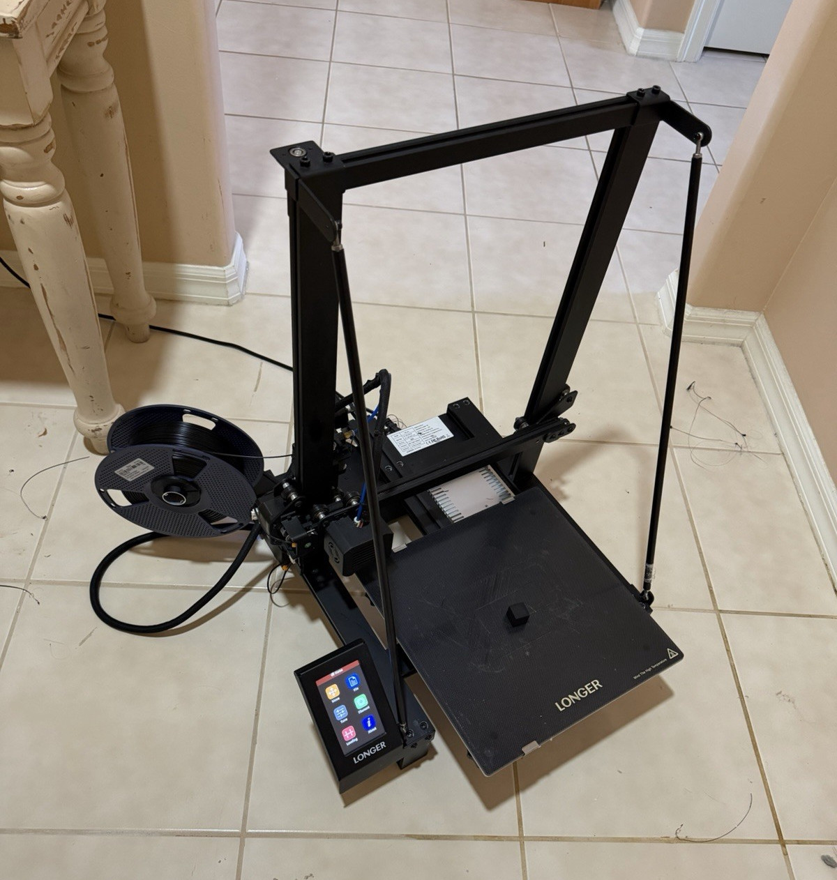 LONGER LK5 Pro FDM 3D Printer Touchscreen w/ Black Filament Spool Tools