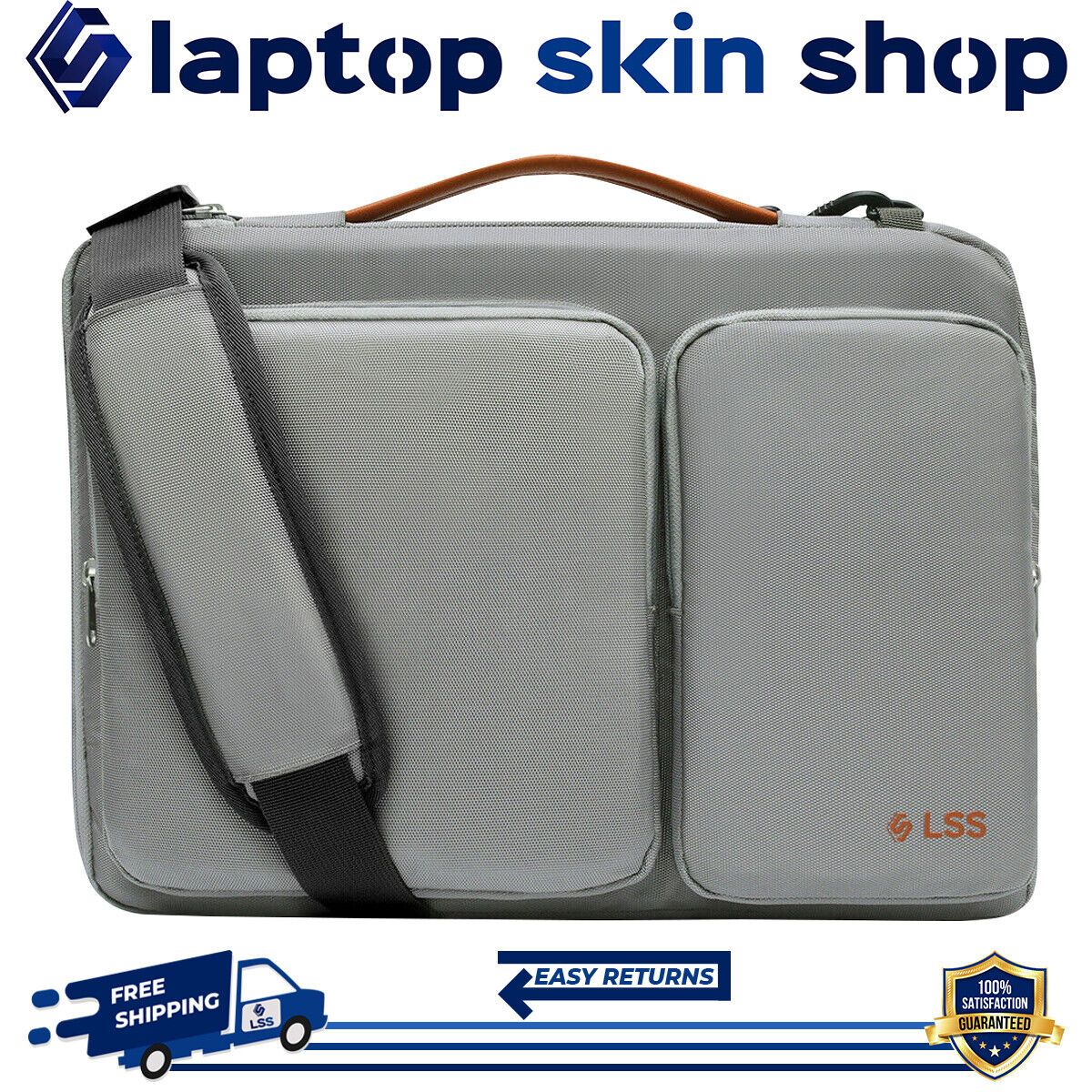 Laptop Sleeve Carry Case Bag Shockproof Protective Handbag 13-13.5 Inch Grey