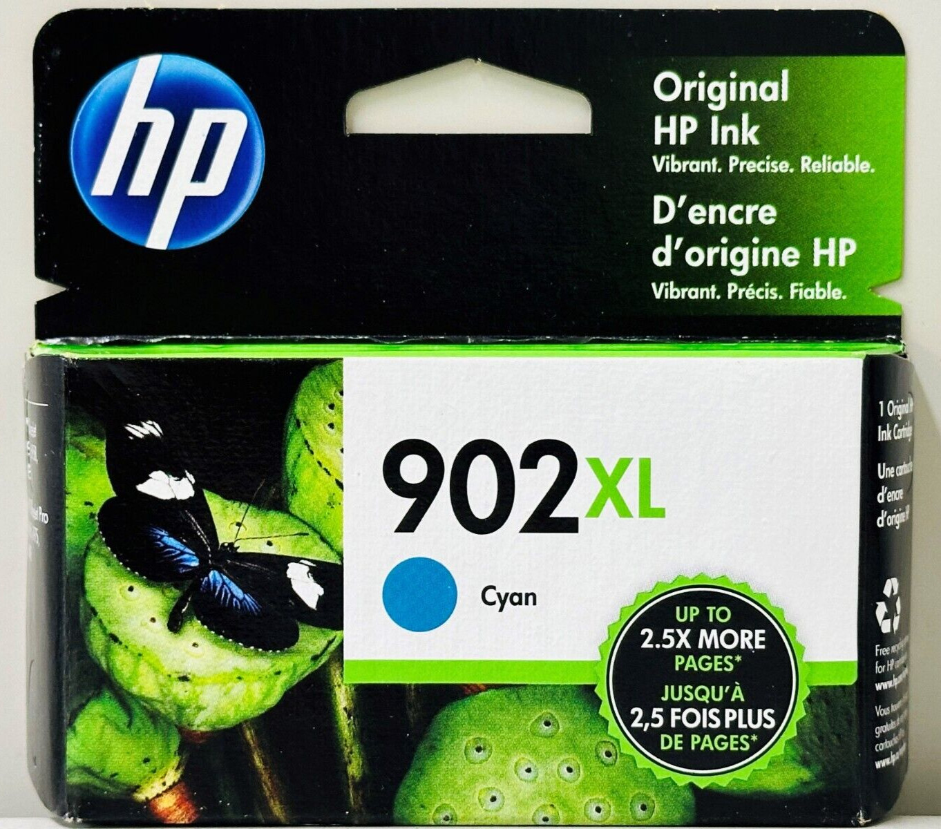 New Genuine HP 902XL Cyan In Retail Box  Ink Cartridges OfficeJet Pro 6975 6968