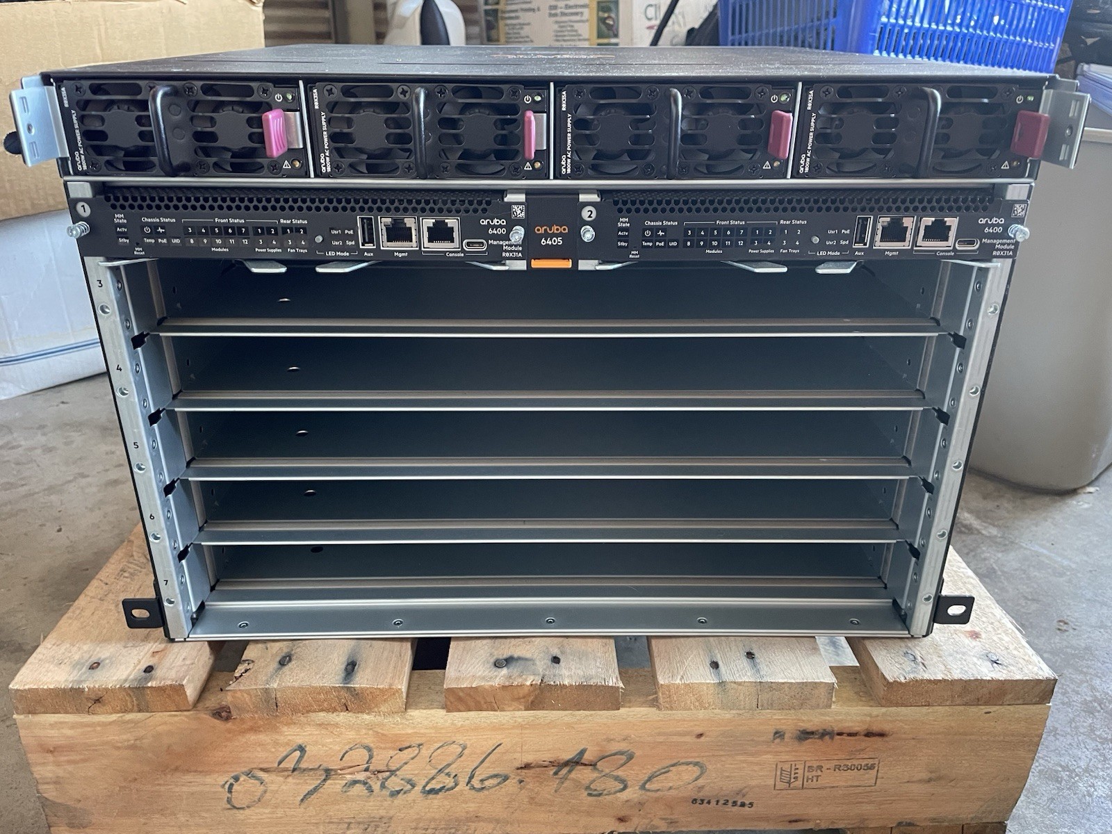 HPE Aruba 6405 Chassis + 2x R0X31A Network Switch *Local Pickup Only*