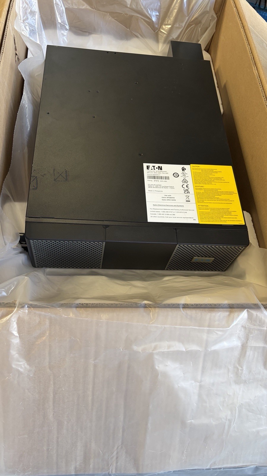 Eaton 9PXEBM240RT 240V 3U EBM Battery Module for 9PX 8/11kVA UPS