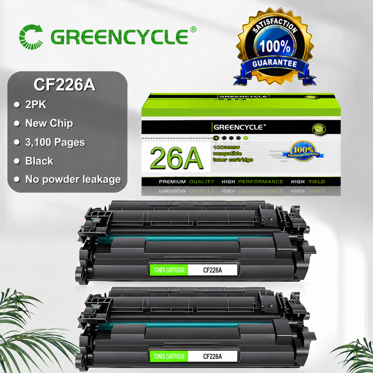CF226A 26A Toner Cartridge for HP LaserJet Laserjet Pro M402dw M402n M426fdn