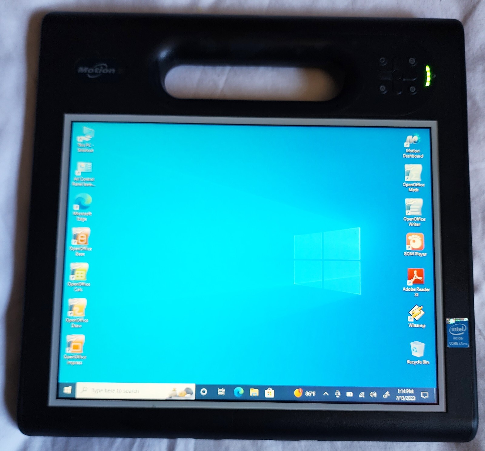 Motion Computing/Xplore F5m Core i7 2.6GHz-(3.2Hz) 16GB 256GB SSD VAD LCD