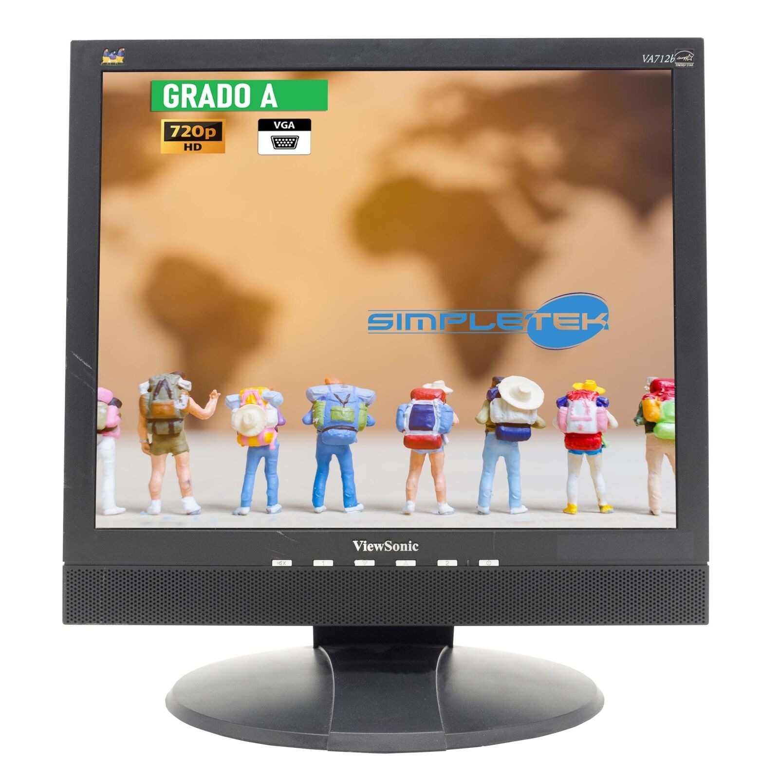 ViewSonic Va712b Screen Monitor LCD Display 17 