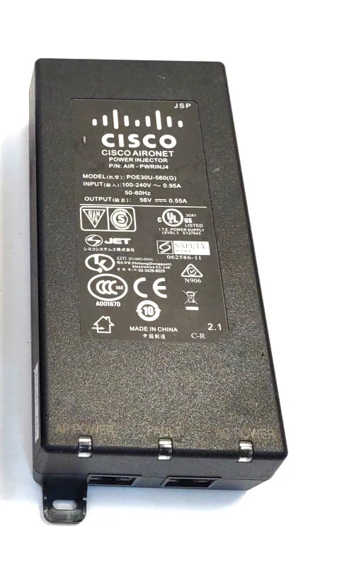 Lot of 3 Cisco Aironet AIR-PWRINJ4 Power Injector POE30U-560
