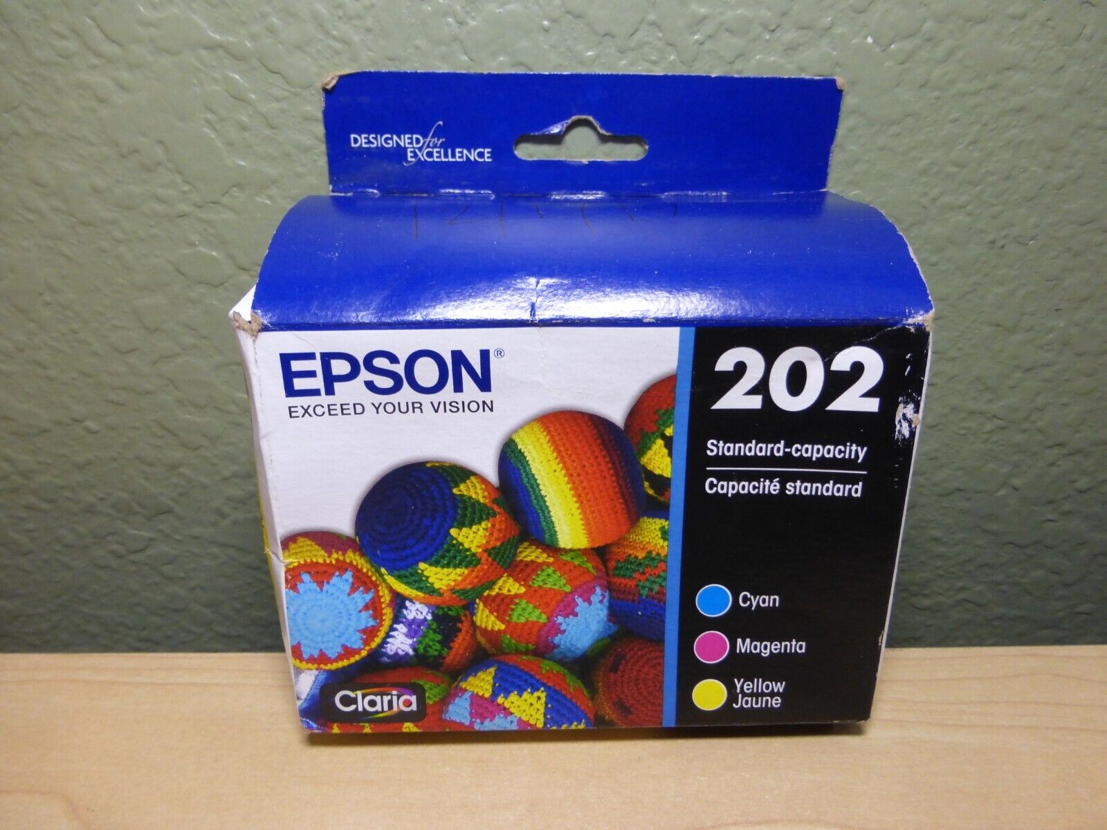 Genuine Epson T202520-S 202 Color Ink Cartridge Magenta Yellow Cyan 11/2020 New