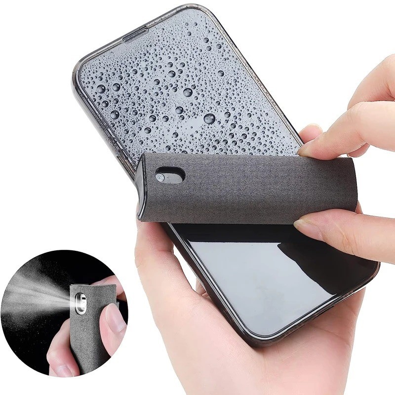 Mobile Phone Tablet Laptop Microfiber Screen Cleaner 2in1 Spray Bottle Protecter