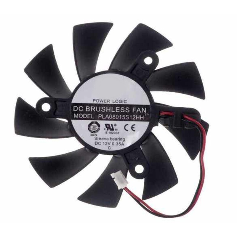 For POWER LOGIC PLA08015S12HH Graphics Card Fan 4P Diameter 75mm Orifice 42mm