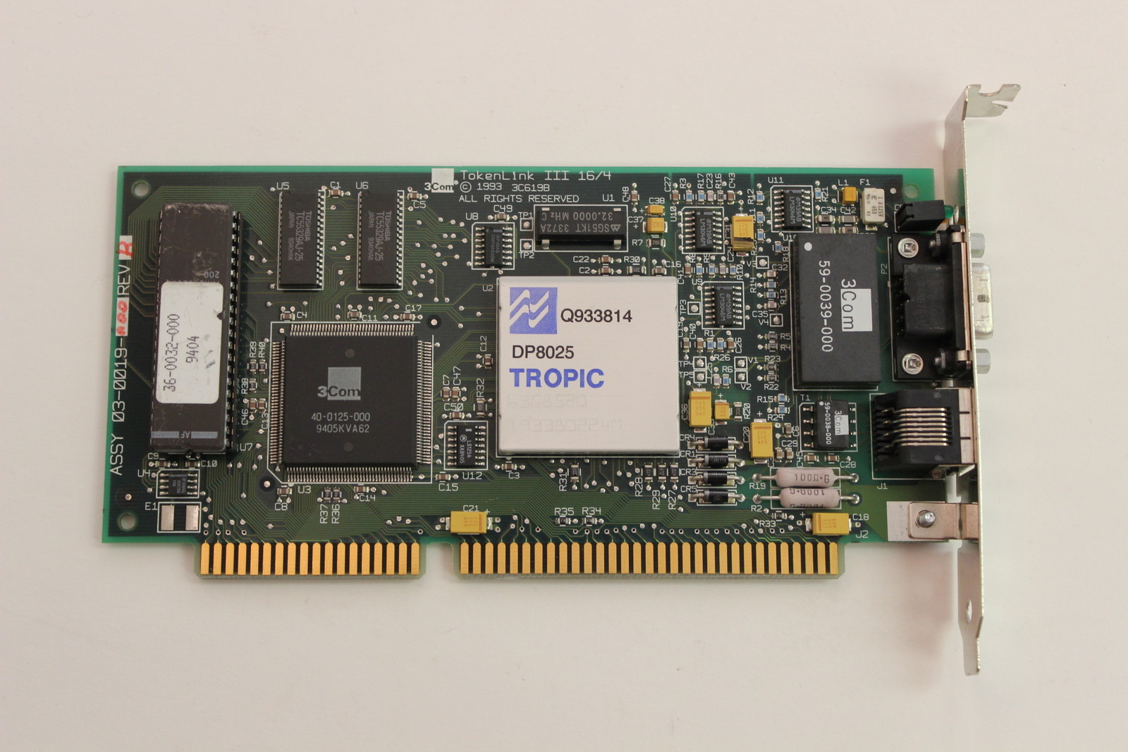 3COM 3C619B  TOKENLINK III 16/4 16 BIT ISA  ADAPTER WITH WARRANTY