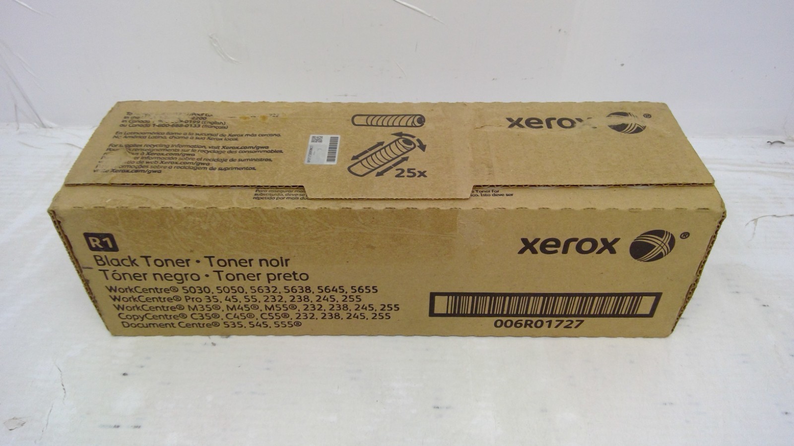 Genuine Xerox Black Toner 006R01727/6R1727 *LOT OF 2* for WorkCentre 5030/5050