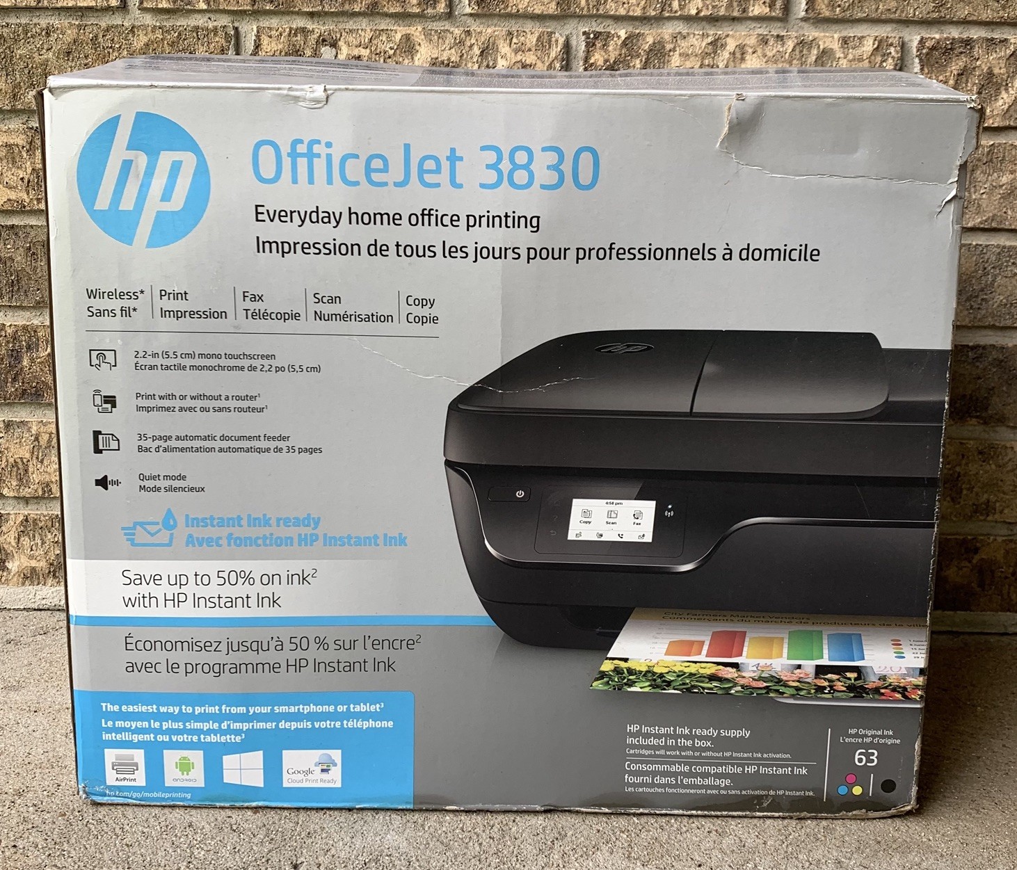 HP Officejet 3830 All In One Wireless Printer BRAND NEW TESTED & WORKING 
