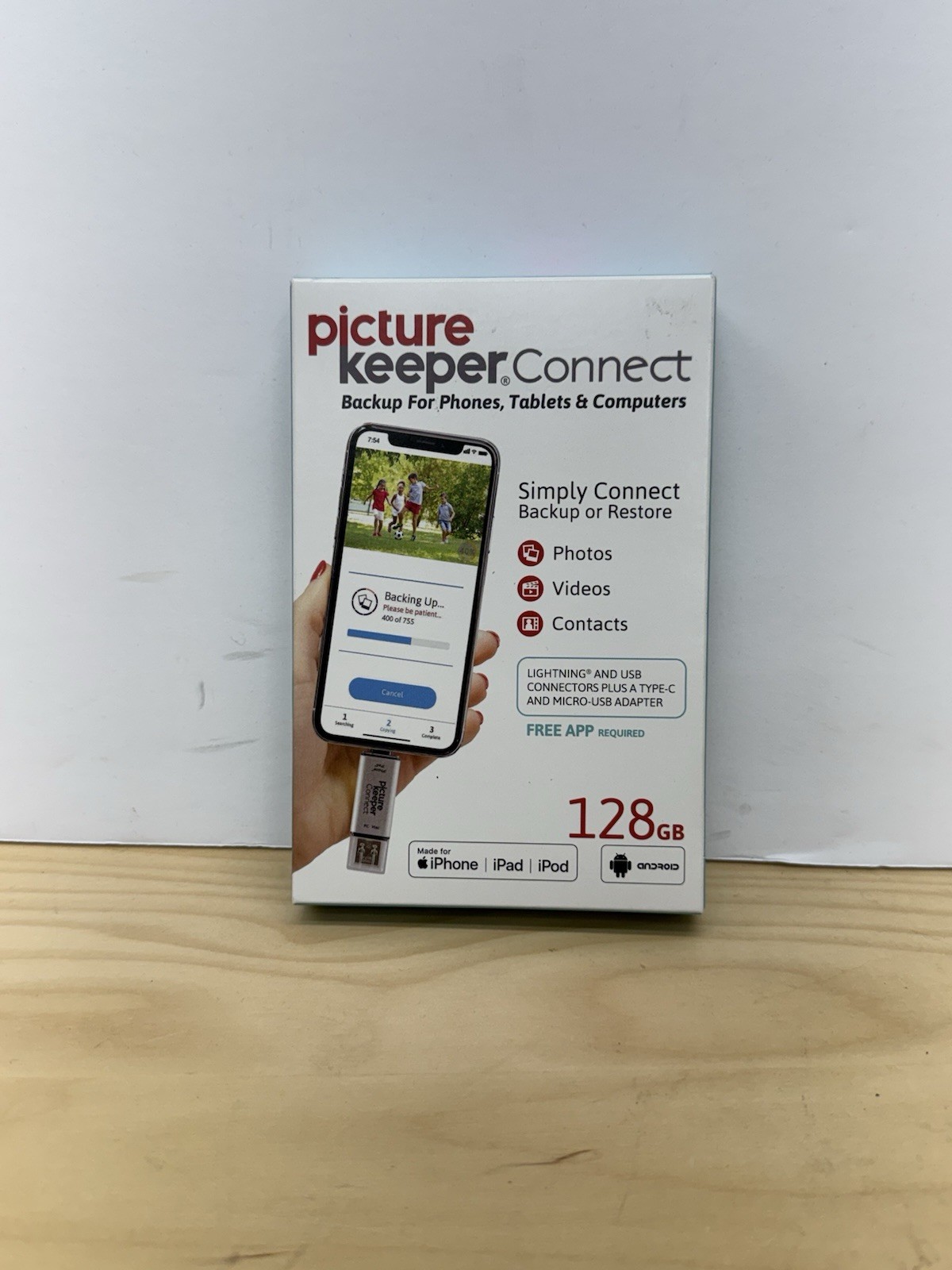 Picture Keeper Connect 128GB - Portable Flash USB Backup Storage Device - New