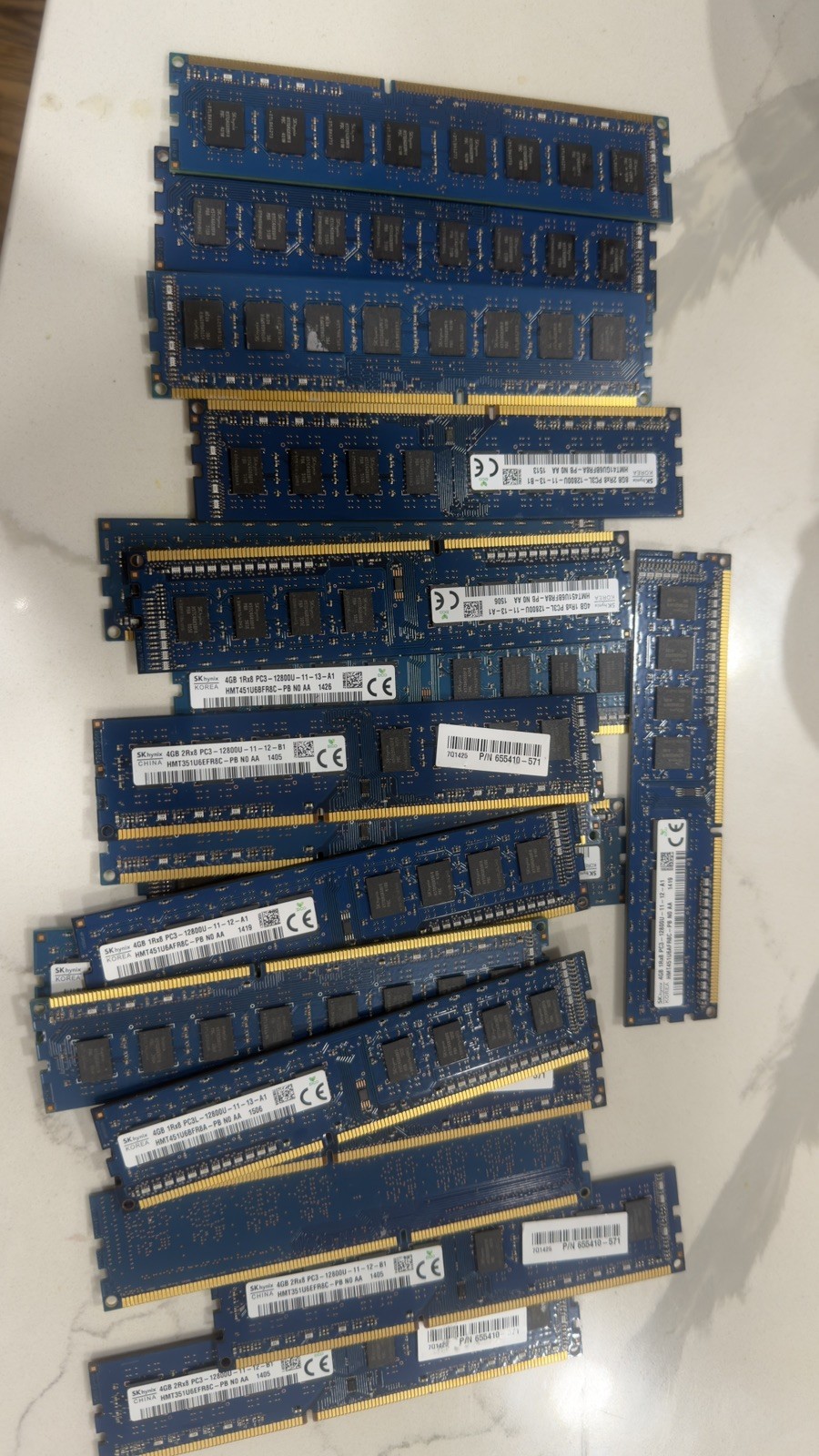Lot of 19X MIX Brands (x4 8gb &x15 4gPC3L SODIMM Desktop Memory Ram 56GB(14x4GB)