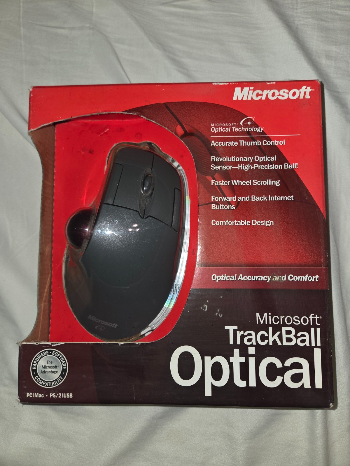 Microsoft TrackBall Optical D67-00001 new sealed box