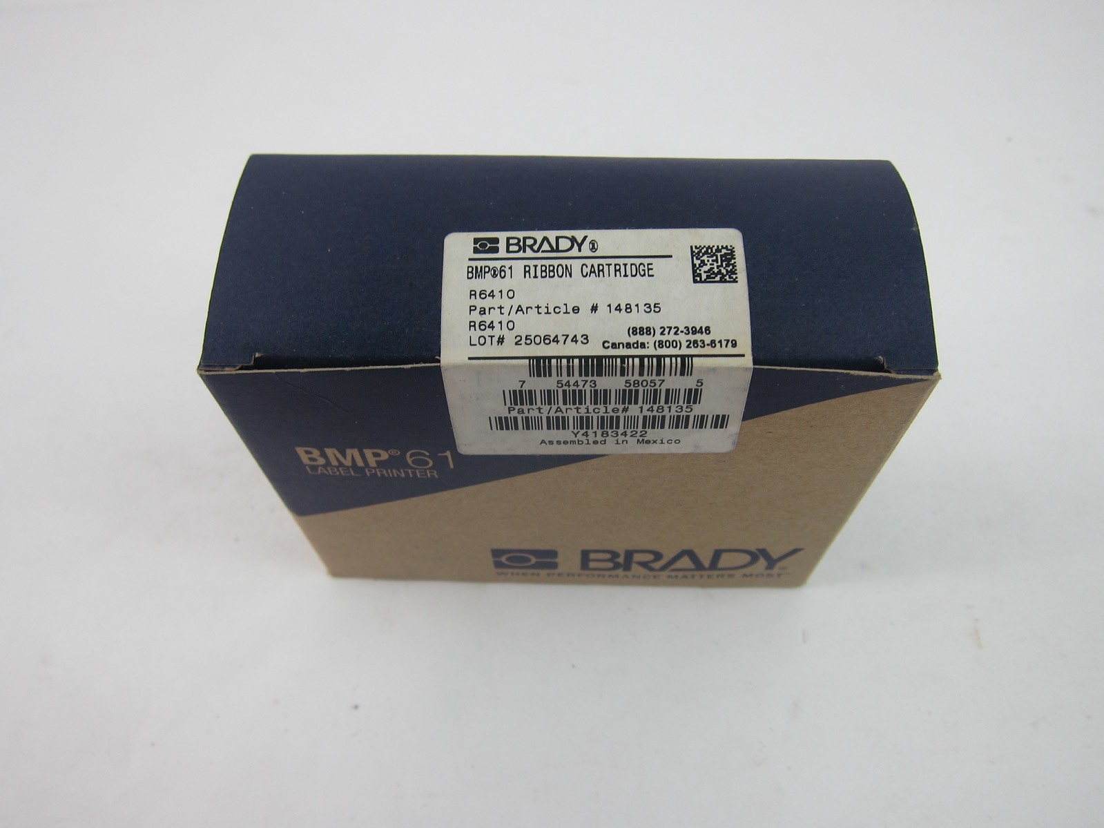 NEW Brady R6410 BMP 61 Ribbon Cartridge 148135