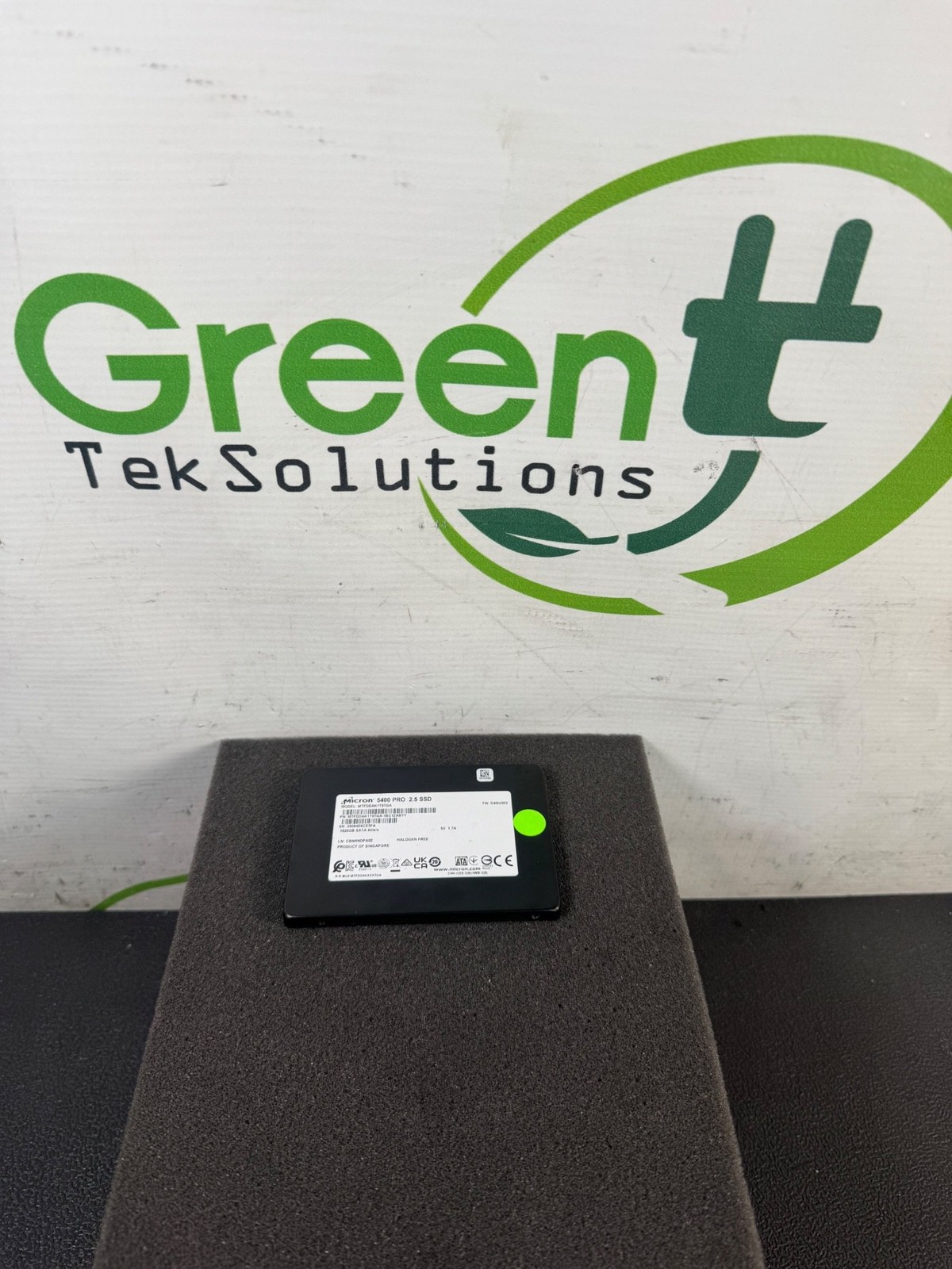 Micron MTFDDAK1T9TGA 5400 PRO 1.92TB 2.5" SATA 6Gb/s Enterprise SSD 8k Pwr On Hr
