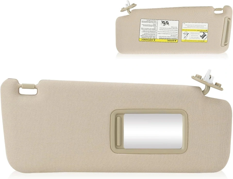 Right Passenger Side Sun Visor for 2010-2023 Toyota 4Runner Beige Sunvisor Re