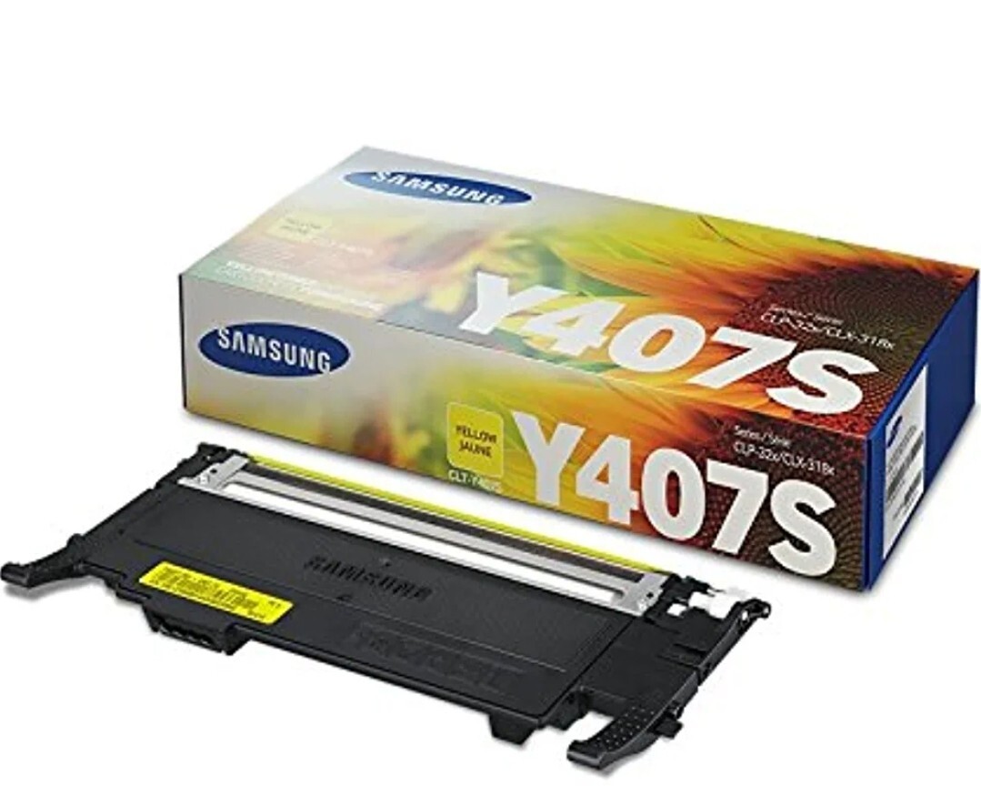 NEW Samsung CLT-Y407S (SU478A) Yellow Original Toner Cartridge